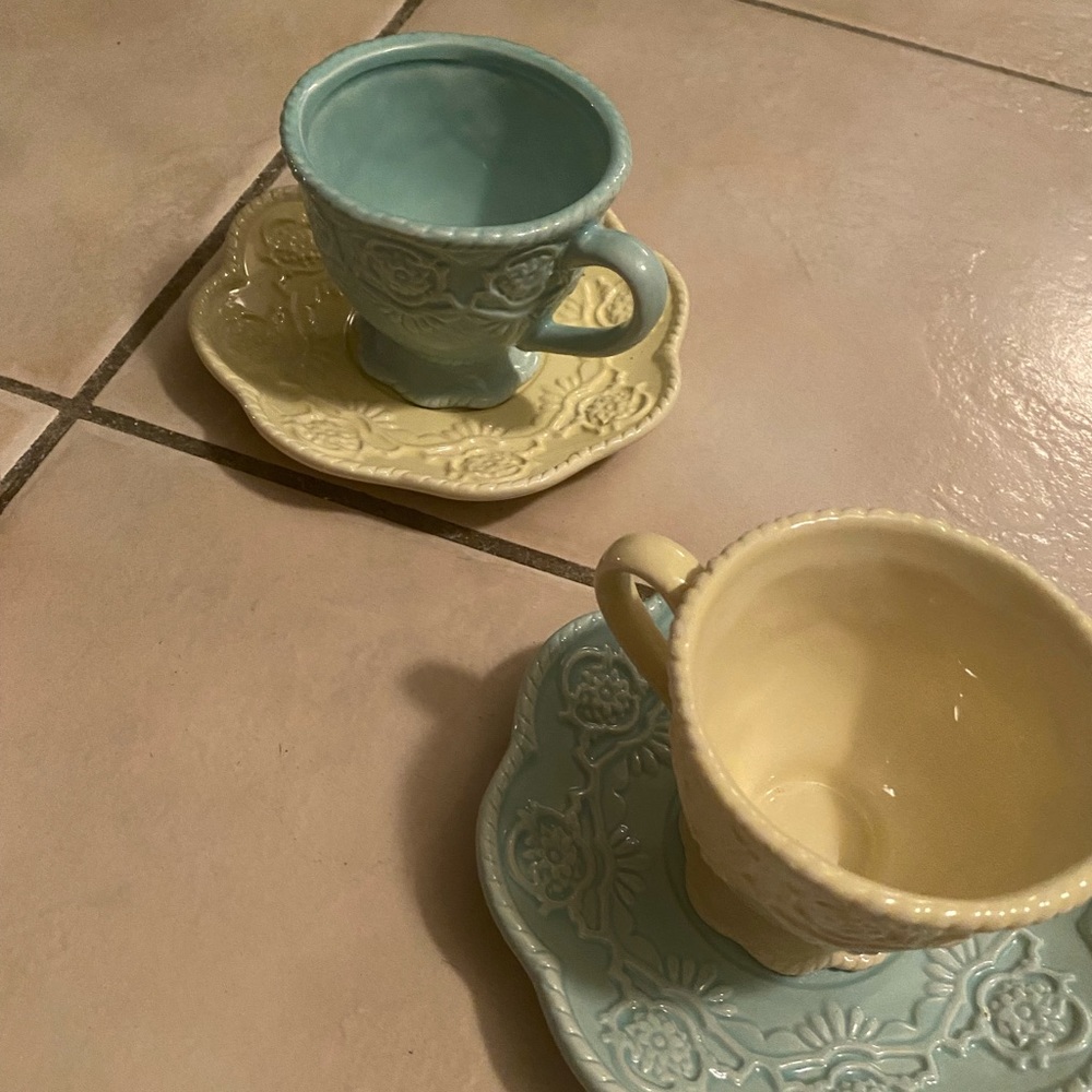 Pastel tea set - Picture 4 of 4